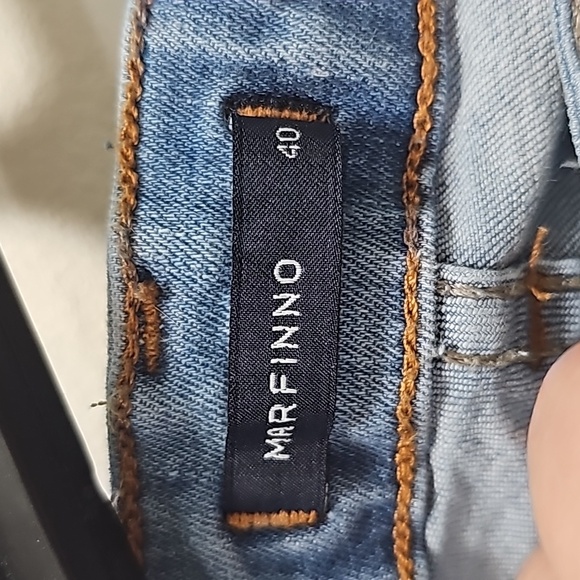 Brazilian Marfinno Ripped Skinny Jeans Purchased in Brazil size 40 size 6 - Picture 2 of 4